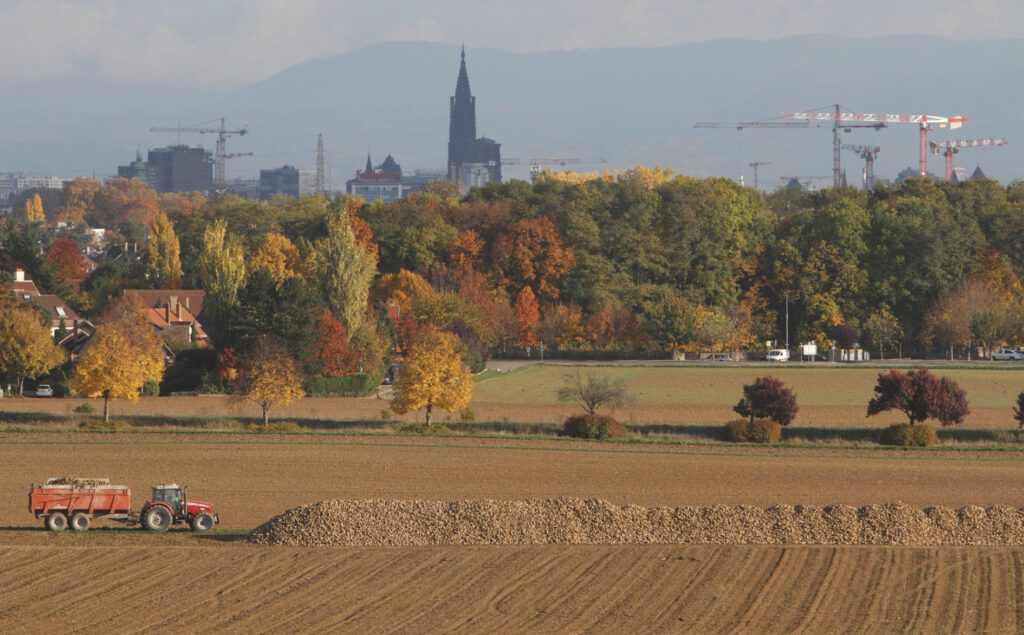 Strasbourg vu des collines d'Oberhausbergen