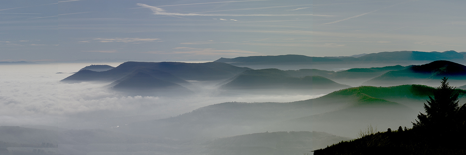 Les Vosges au-dessus des nuages