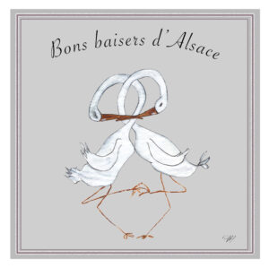 Carte de vœux “Bons baisers d'Alsace”