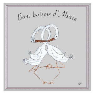 Carte de vœux “Bons baisers d'Alsace”