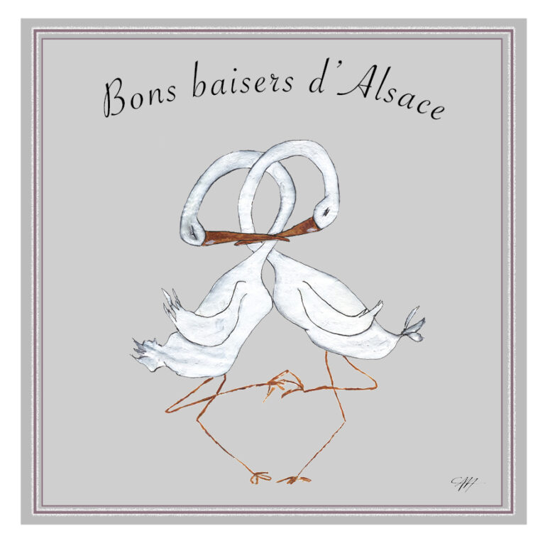 Carte de vœux “Bons baisers d'Alsace”
